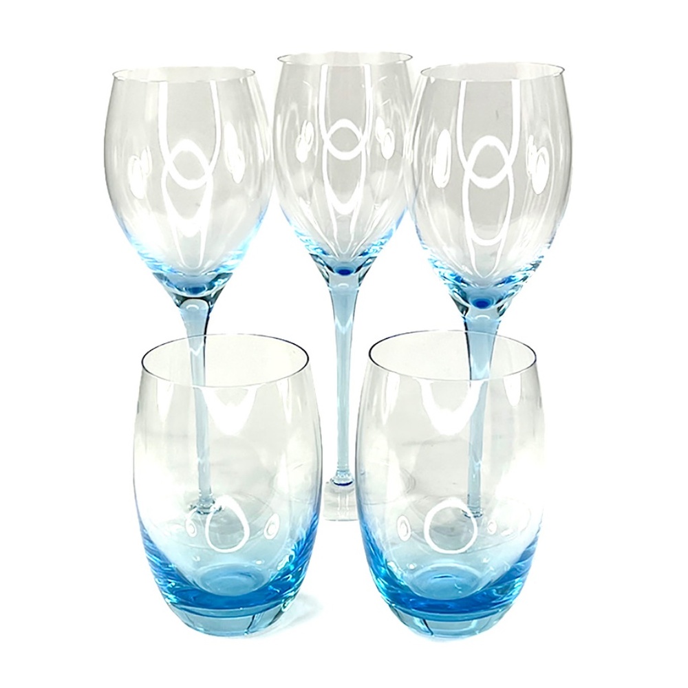 Ice Blue Wine Glasses from Pottery Barn - 5